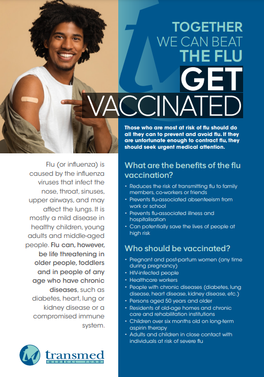 Together we can beat the flu – get vaccinated