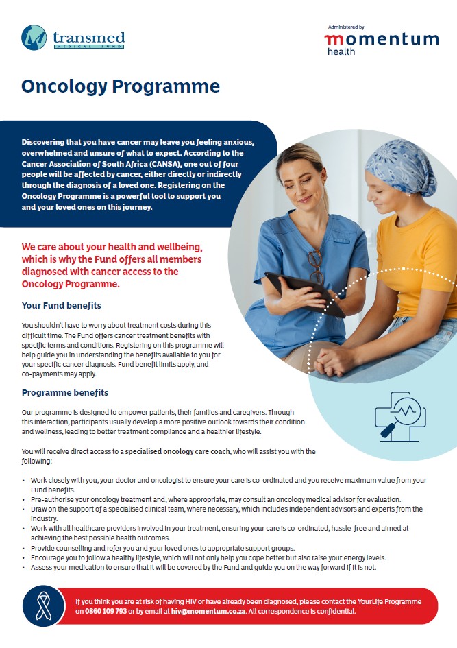 Oncology Programme information leaflet